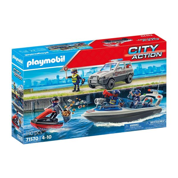 Playmobil City Action Perseguição Policial na Água - 71570