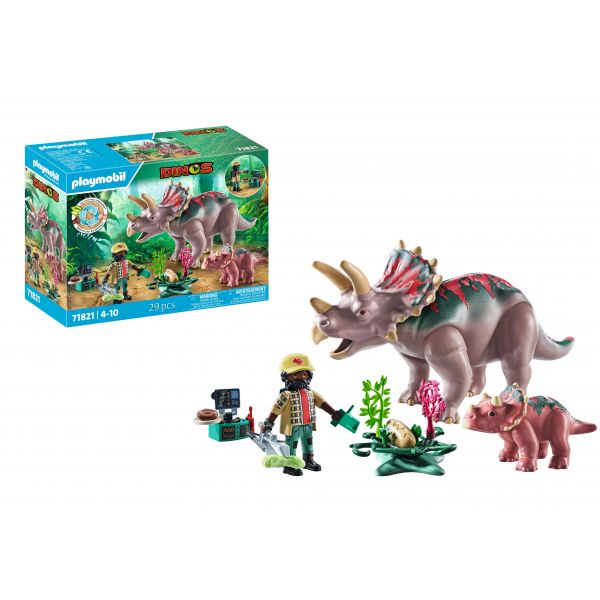 Playmobil Dinos Triceratops Família - 71821