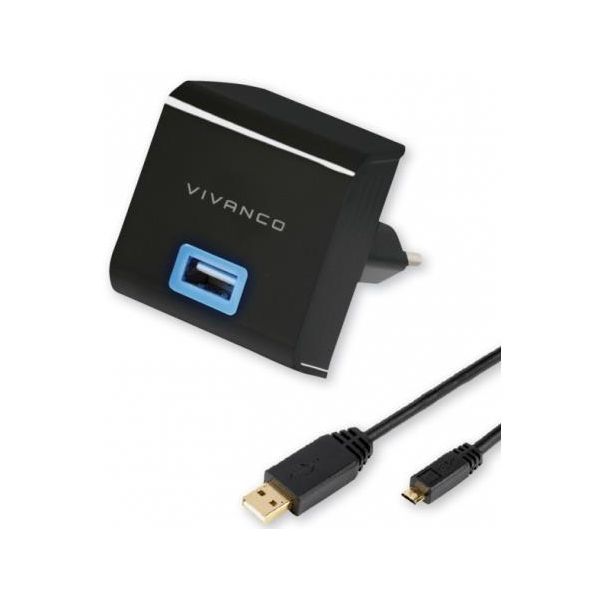 Vivanco Carregador Casa Micro USB2.1 - VI14735586