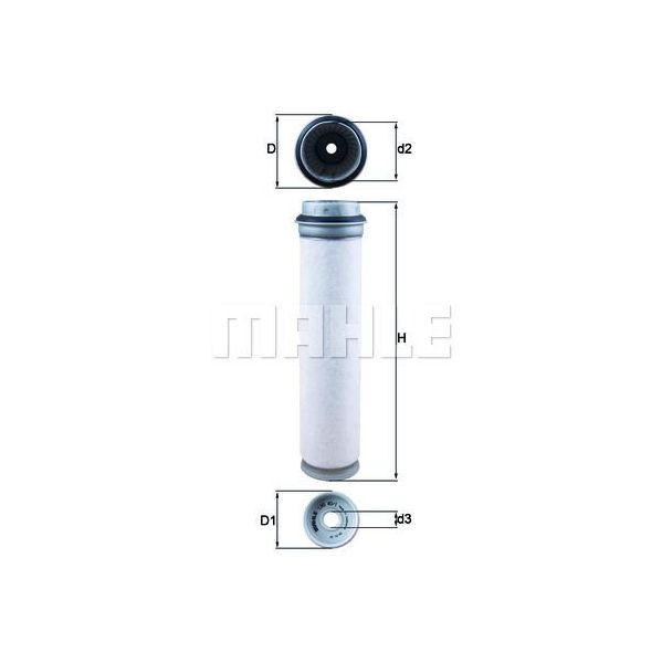 Mahle Filters LXS40/1 Filtro de Ar Secundário - LXS40_1