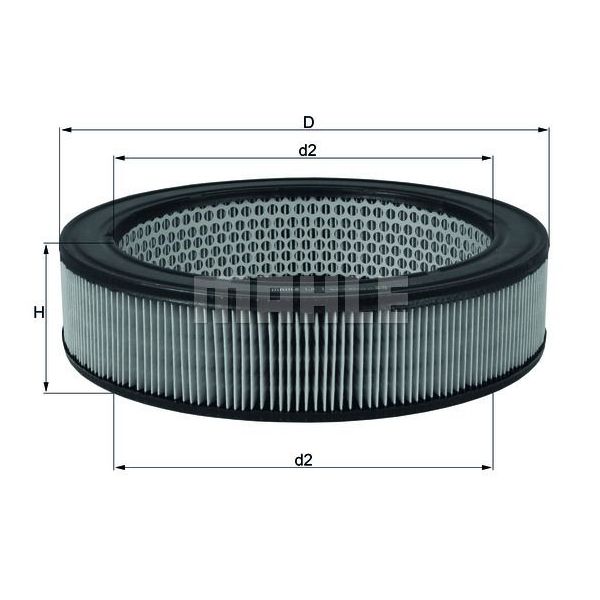 Mahle Filters Filtro de Ar - LX1