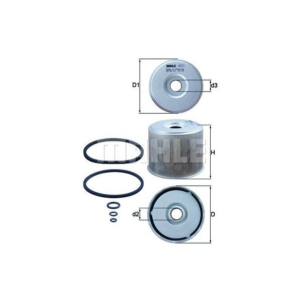 Mahle Filters Filtro de Combustível - KX23D