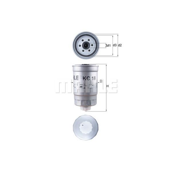Mahle Filters Filtro de Combustível - KC18
