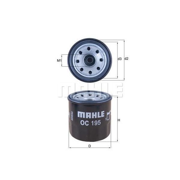 Mahle Filters Filtro de Óleo - OC195