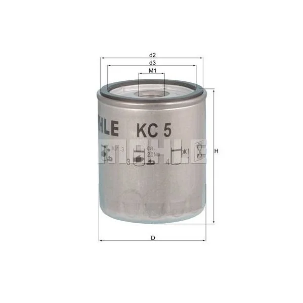 Mahle Filters Filtro de Combustível - KC5