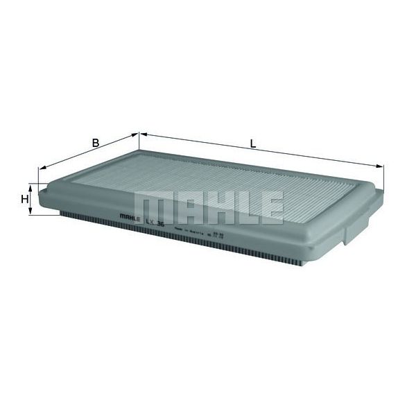 Mahle Filters Filtro de Ar - LX36