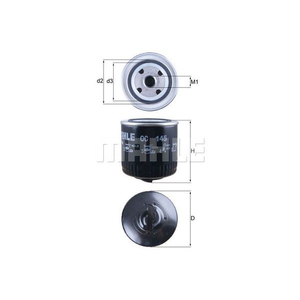 Mahle Filters Filtro de Óleo - OC145