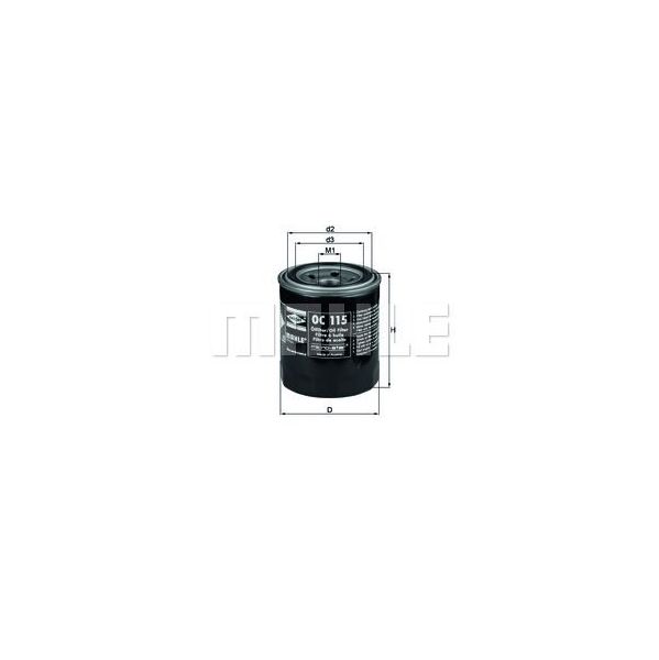 Mahle Filters Filtro de Óleo - OC115