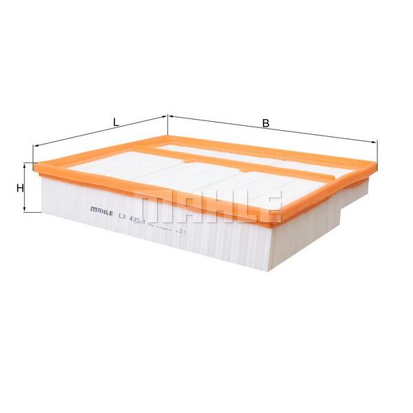 Mahle Filters LX439/1 Filtro de Ar - LX439_1