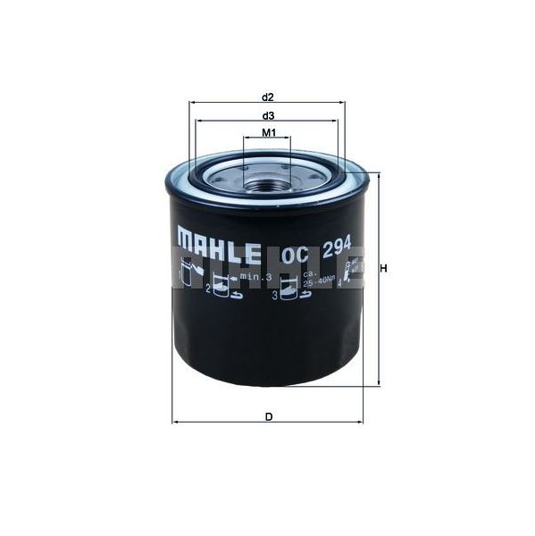 Mahle Filters Filtro de Óleo - OC294