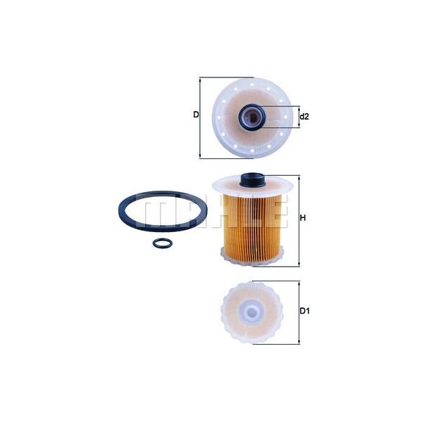 Mahle Filters Filtro de Combustível - KX81D