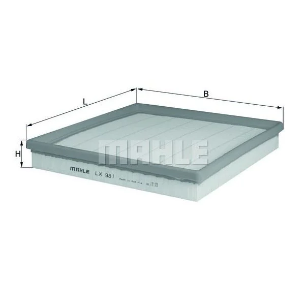Mahle Filters Filtro de Ar - LX981
