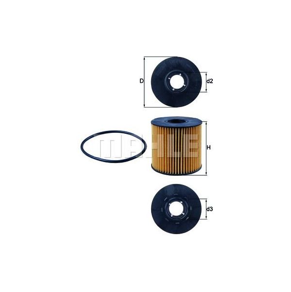 MAHLE FILTERS Filtro de Óleo - OX210D