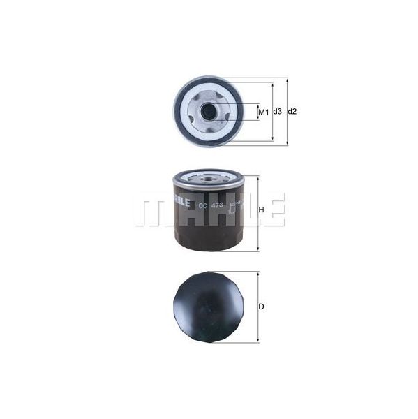 Mahle Filters Filtro de Óleo - OC473