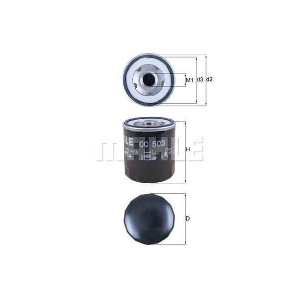 Mahle Filters Filtro de Óleo - OC503