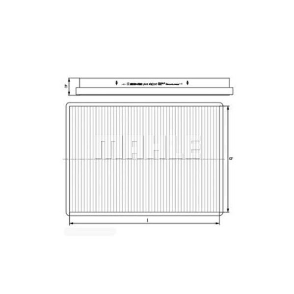 Mahle Filters Filtro, Ar do Habitáculo - LA44