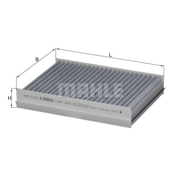 Mahle Filters Filtro, Ar do Habitáculo - LAK250