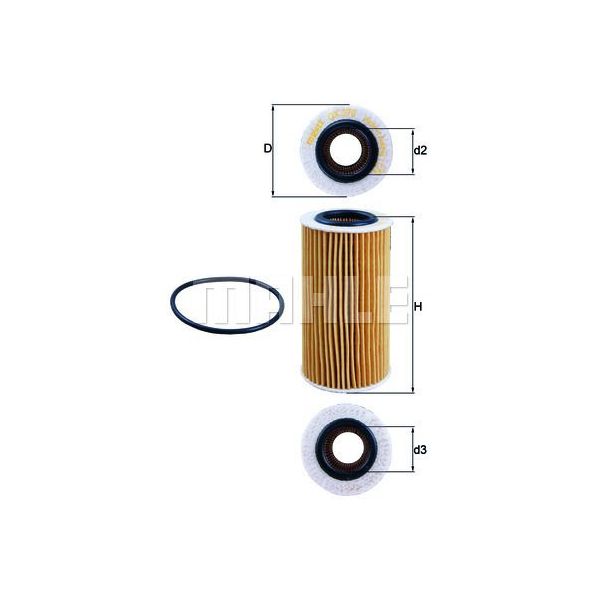 Mahle Filters Filtro de Óleo - OX370D