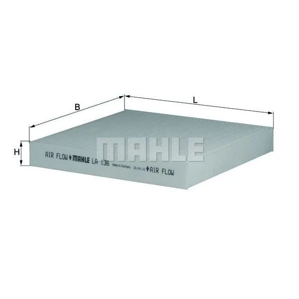 Mahle Filters Filtro, Ar do Habitáculo - LA136