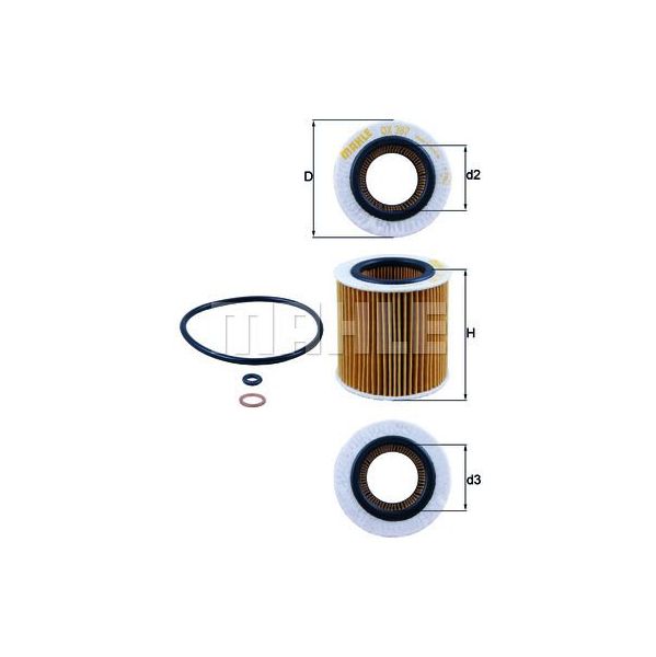 Mahle Filters Filtro de Óleo - OX387D