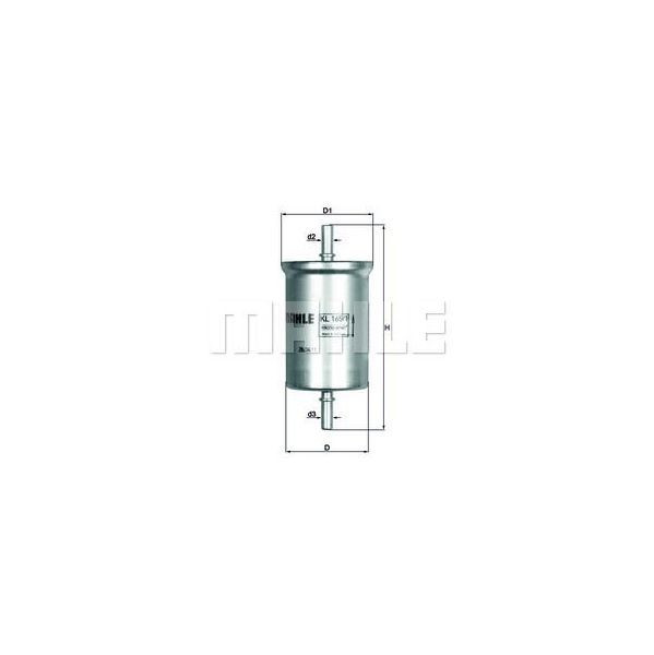 Mahle Filters KL165/1 Filtro de Combustível - KL165_1