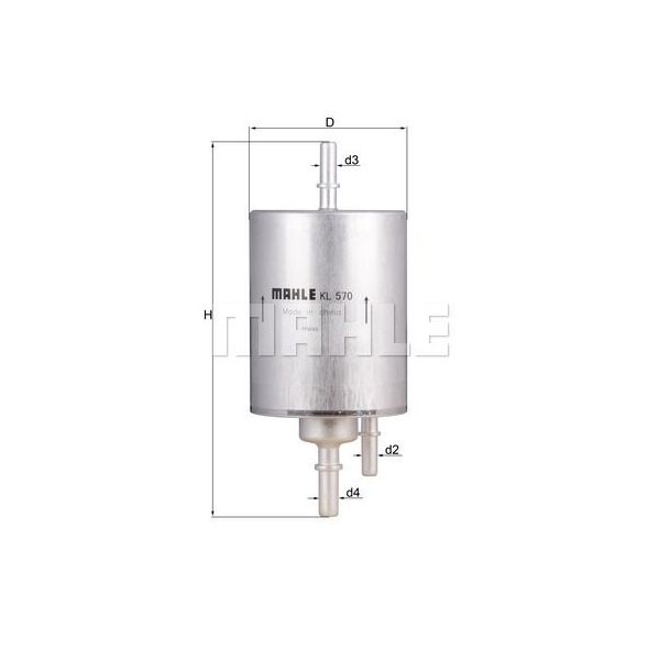 Mahle Filters Filtro de Combustível - KL570