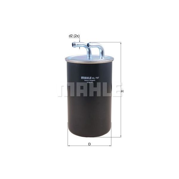 Mahle Filters Filtro de Combustível - KL737