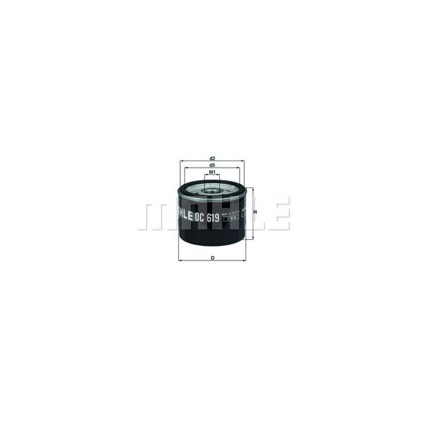 Mahle Filters Filtro de Óleo - OC619