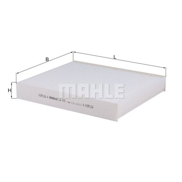 Mahle Filters Filtro, Ar do Habitáculo - LA472