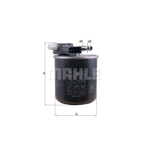 Mahle Filters Filtro de Combustível - KL911