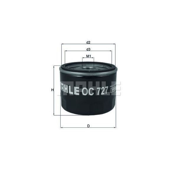 Mahle Filters Filtro de Óleo - OC727
