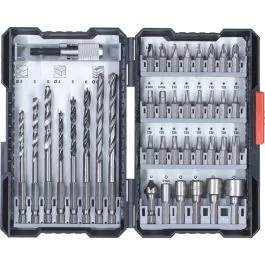 BIT E BROCA CONJUNTO 39 PCS, EM CAIXA L (ref:108955)