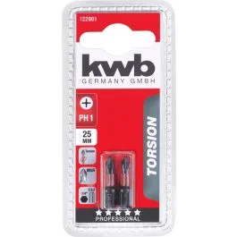 BITS DE TORÇÃO KWB, 25 MM m PH2