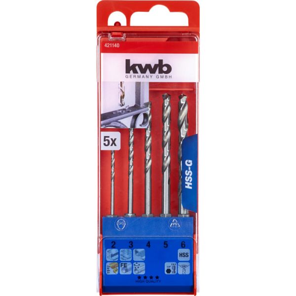Kwb Kit Brocas Hss-g Encaixe Sextavado 5PÇ - 49421140