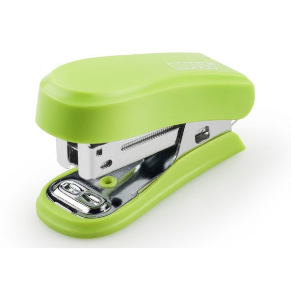 Novus Agrafador Mini Compacto 24/6 Verde com 320 Agrafos, Agrafamento Fechado e Aberto, até 12 Folhas, 020-1909