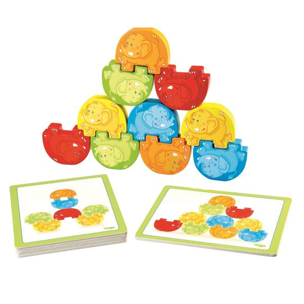 Haba Jogo de Empilhar Wigglefants - HB300145