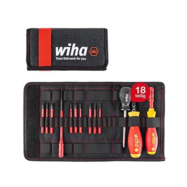 Wiha 2872t13 Electric Electrician Screwdriver Set Prateado
