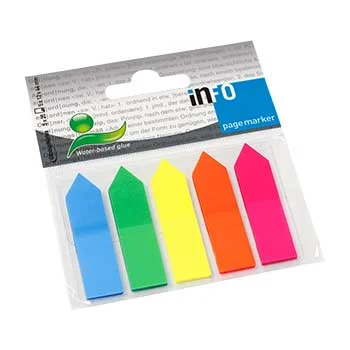 Separadores Adesivos 12x44mm Setas Sortido 125un x 2un