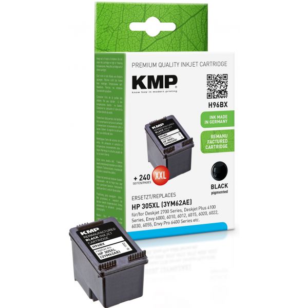 Tinteiro KMP HP 305XL Preto Compatível