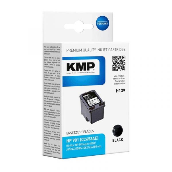 Tinteiro KMP HP CC653AE Preto Compatível
