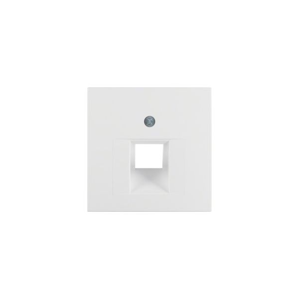 Berker S. 1/B. X Espelho RJ45 Simples, Branco Mate - 14071909