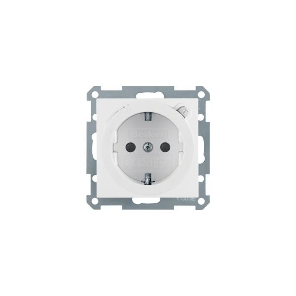 Berker S. 1/B. X Schuko Diferenc. 30MA, Branco - 47088989