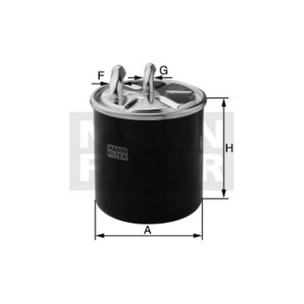 MANN-FILTER - WK 822/3 - Filtro de combustível - 4011558941505