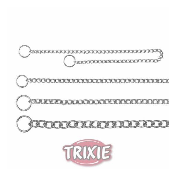 Trixie Trela Estranguladora Simples Cromada 60cm / 3mm - 2188