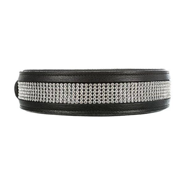 Trixie Coleira Conforto Activa Extra Larga Brilho Preto 44-52cm x 25mm