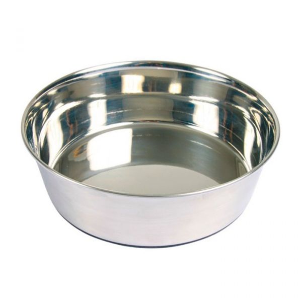 Trixie Comedouro Inox Base Borracha 1,7l / 21cm - 25073