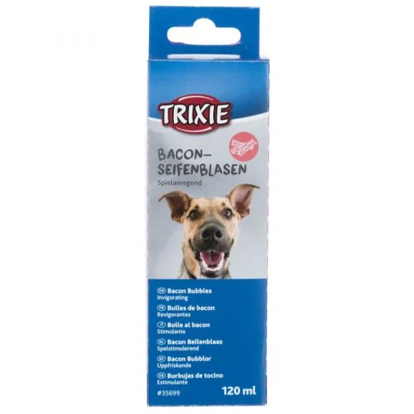 Trixie Brinquedo Cão Bolas de Sabão com Aroma a Bacon para Cães 120 ml