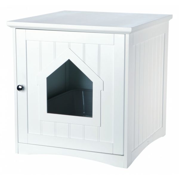 Trixie Casa de Banho para Gatos MDF Lacado Branco 49X51X51 Cm