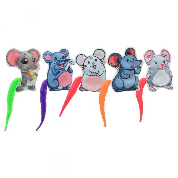 Trixie Ratos em Tecido com Catnip para Gatos 144 Unidades