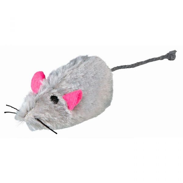 Trixie Brinquedo Gato Ratinhos de Peluche Pêlo Longo Som